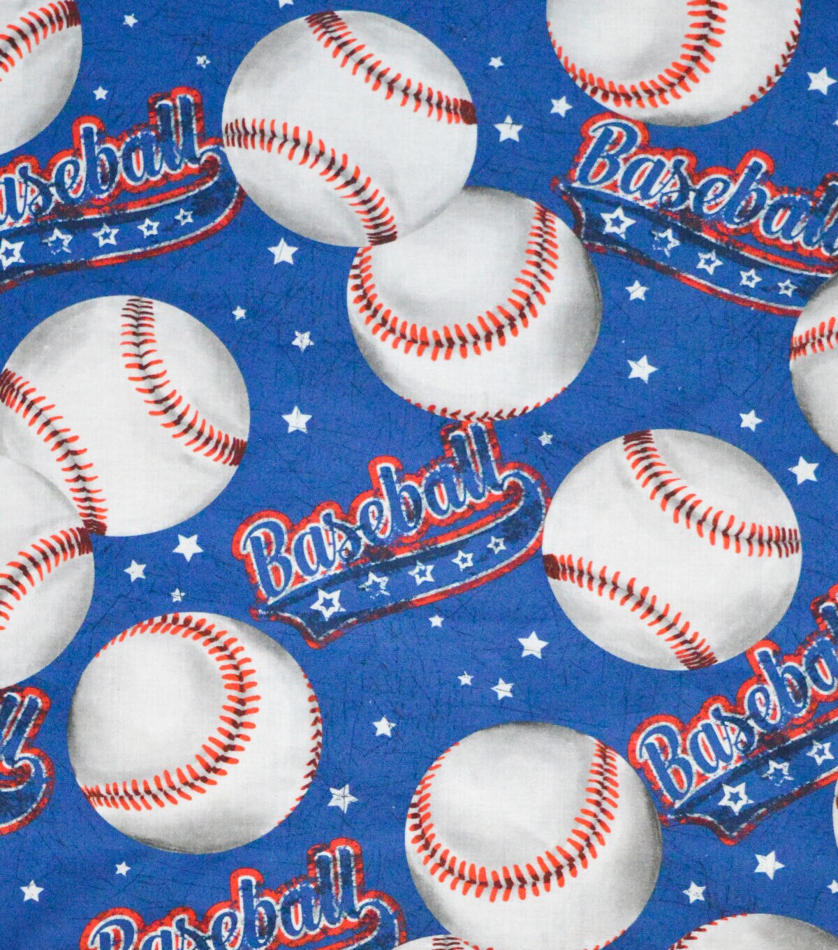 Americana Baseball Novelty Cotton Fabric