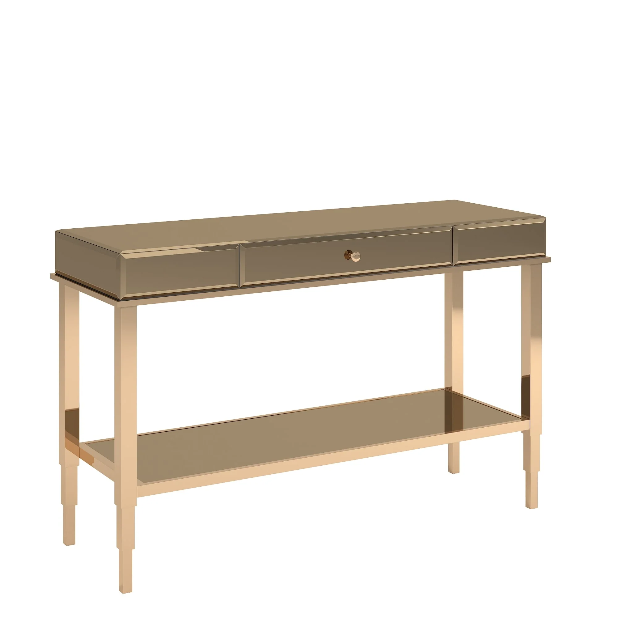 Camille Mirrored TV Stand Console Table with Drawer by iNSPIRE Q Bold
