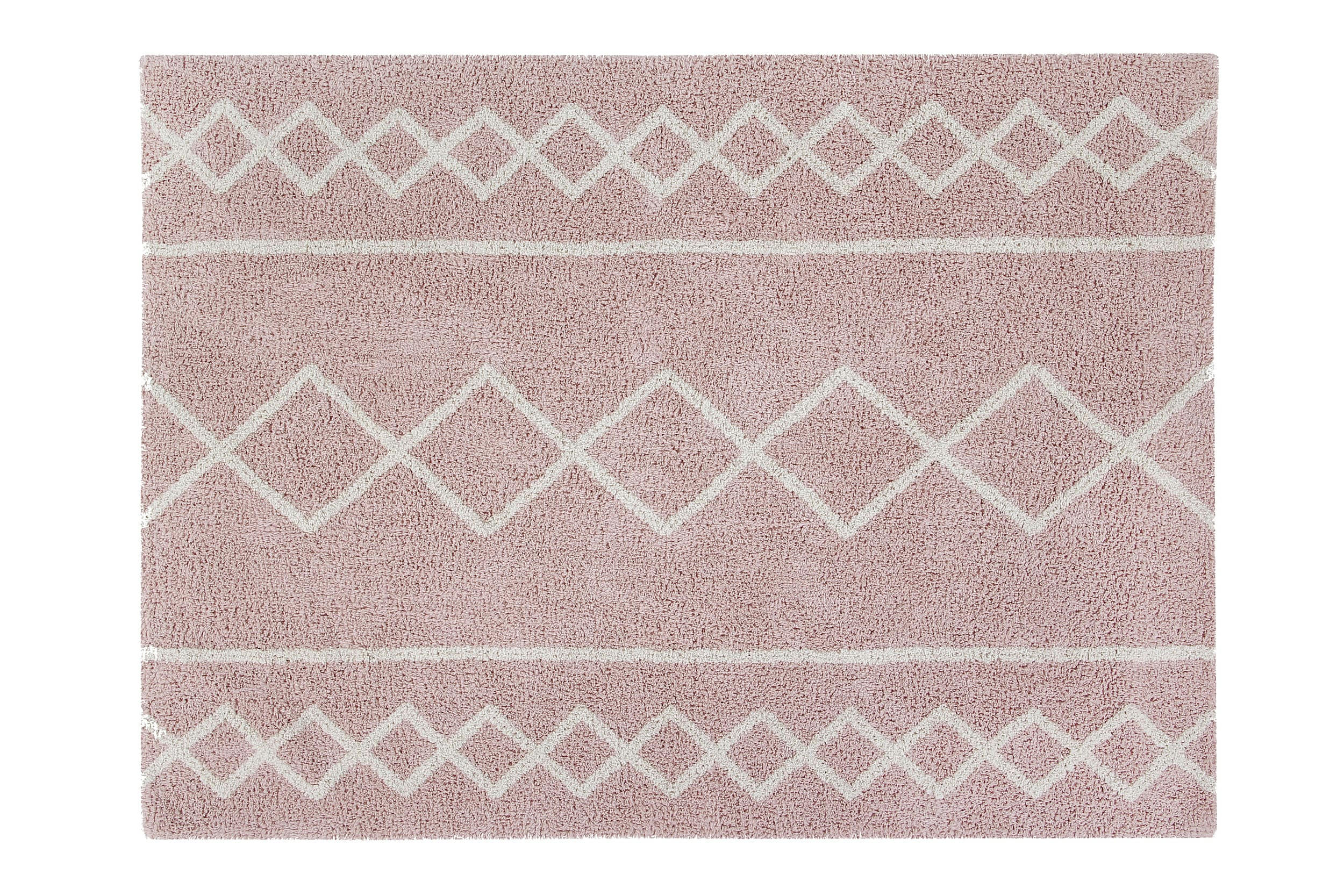 OASIS - Tapis coton lavable vintage nude 120x160cm