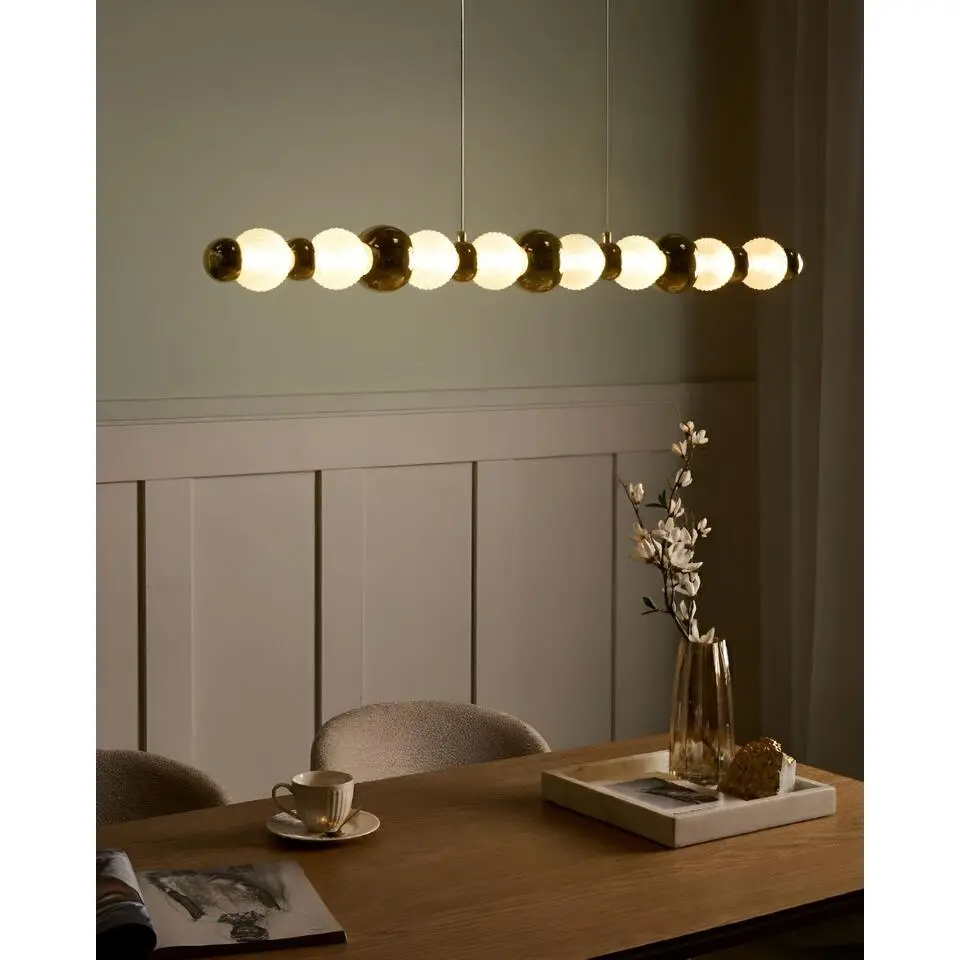 SORA - Hanglamp 3 lichten - Goud - Glas