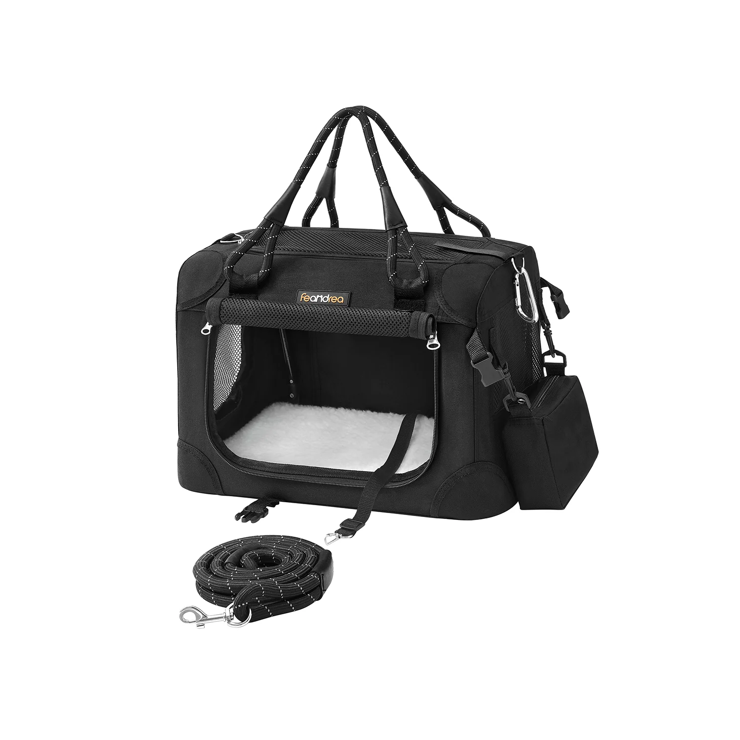 Sac transport chat chien pliable noir classique