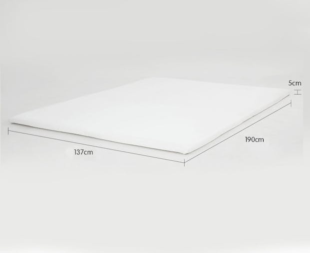 NNEDPE Laura Hill High Density Mattress foam Topper 5cm - Double