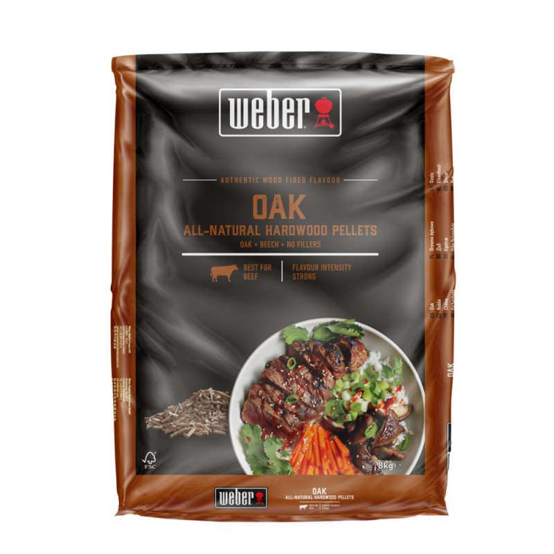 Pellets pour barbecue chêne 8 kg WEBER