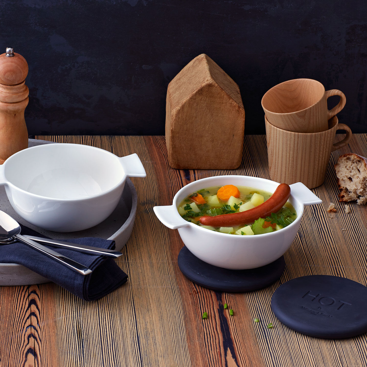 Soup Passion Tureen - White, 19.8 oz, Premium Porcelain