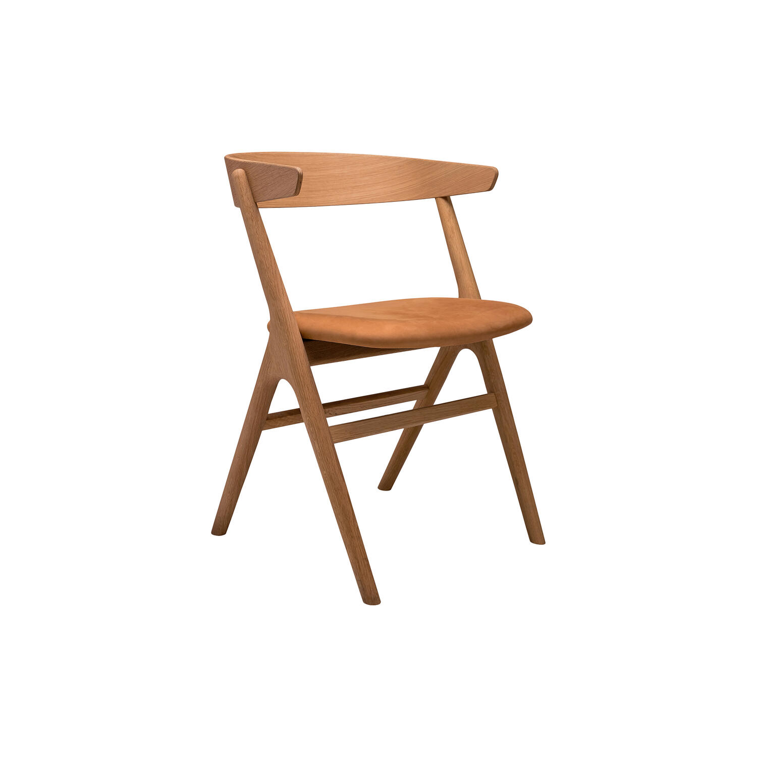 Sibast No 9 spisestol, oiled oak/cognac