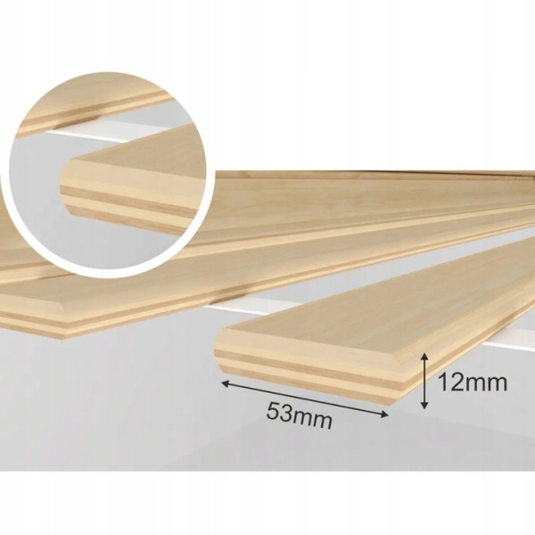 Stelaż wkład łóżka pod materac 80 x 200 cm 22 listwy!