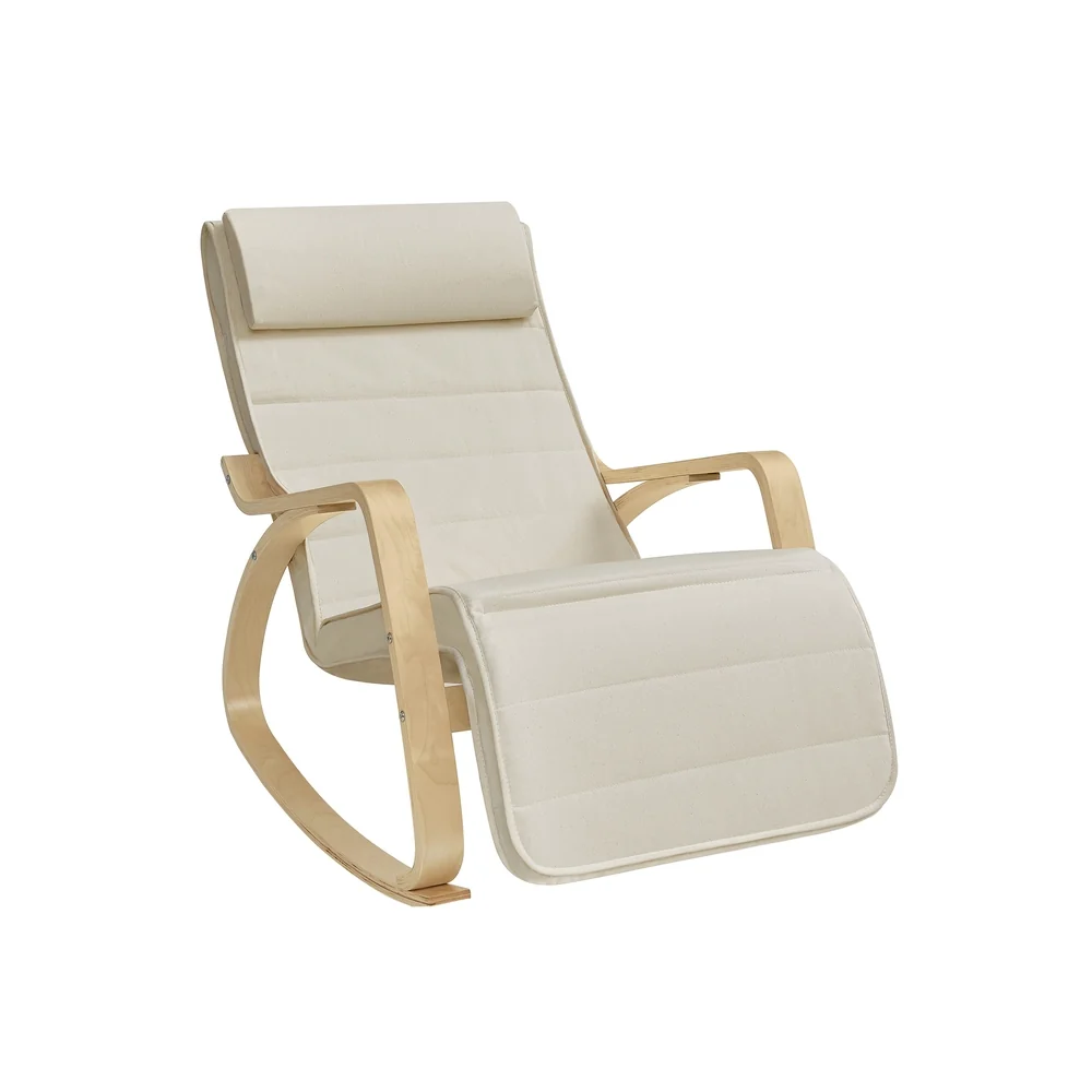 Fauteuil à bascule réglable sur 5 niveaux