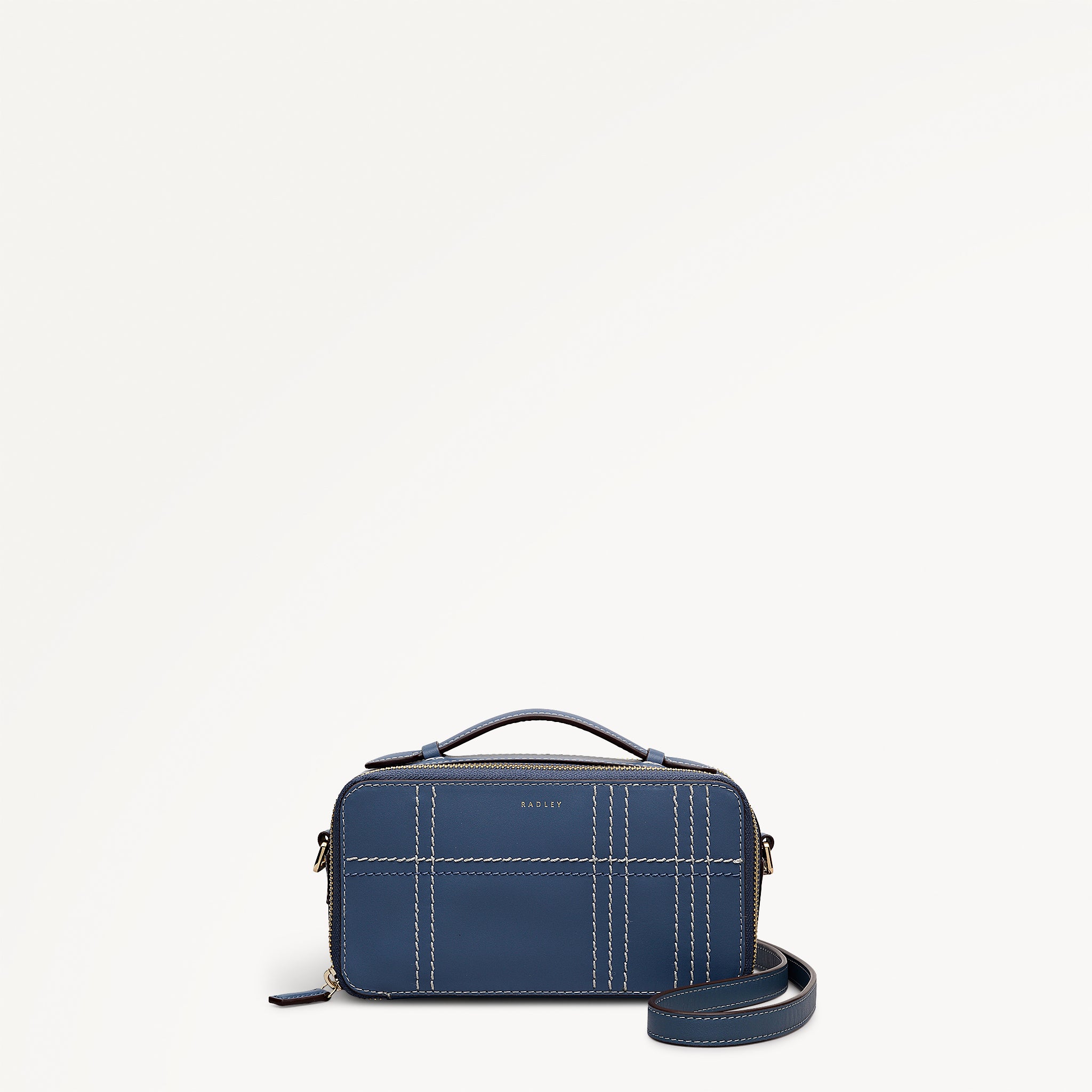 Calvert Way - Check - Small Ziptop Cross Body