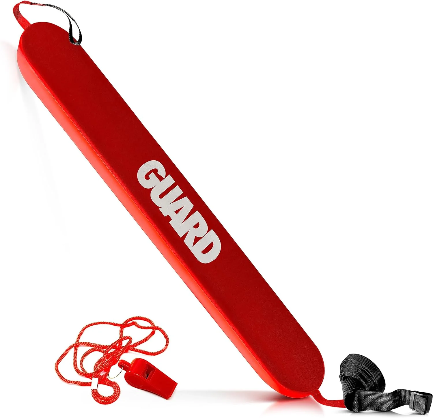 Lifeguard Rescue Tube for Home and Commercial Use - Ideal for Lifeguard and Personal Pool - Includes Matching Whistle(50 Inch)