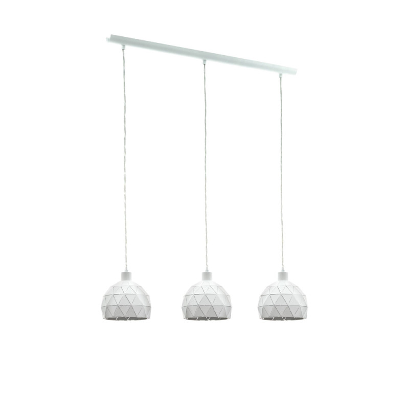 Suspension Roccaforte blanche E14 3 x 40 W EGLO