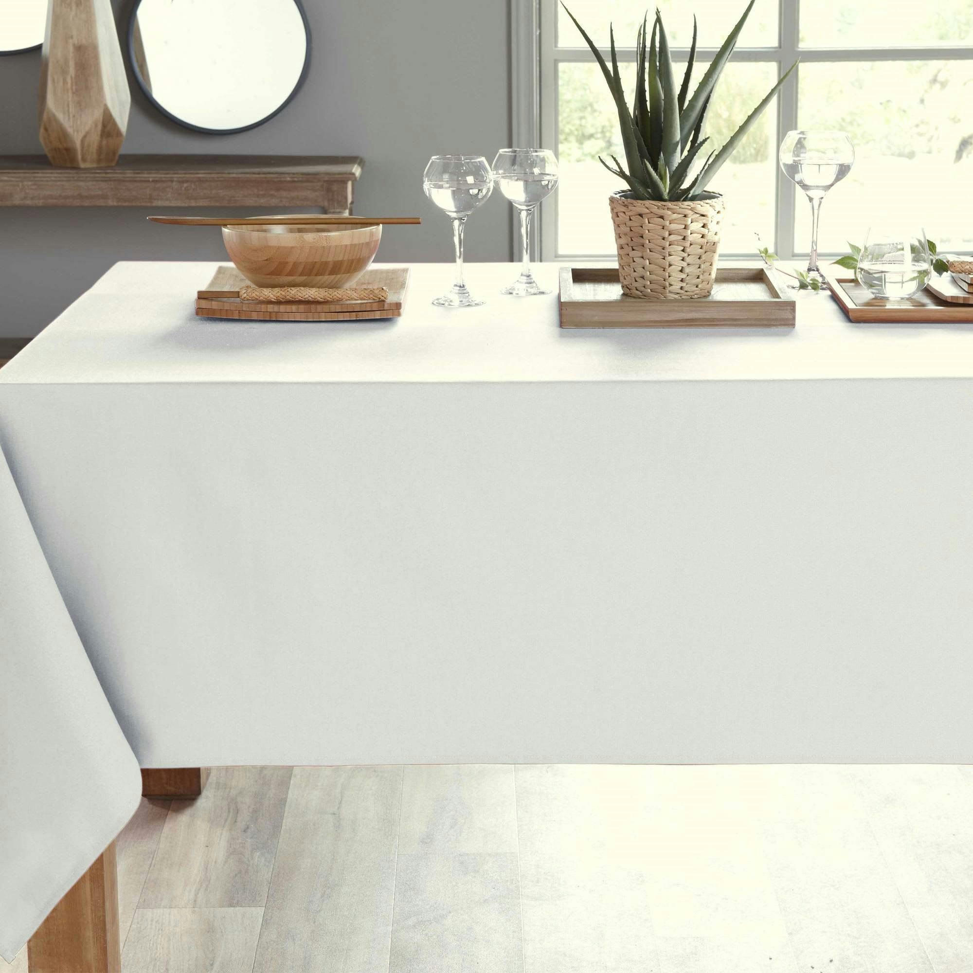 LONA - Nappe 150x200 blanc en coton