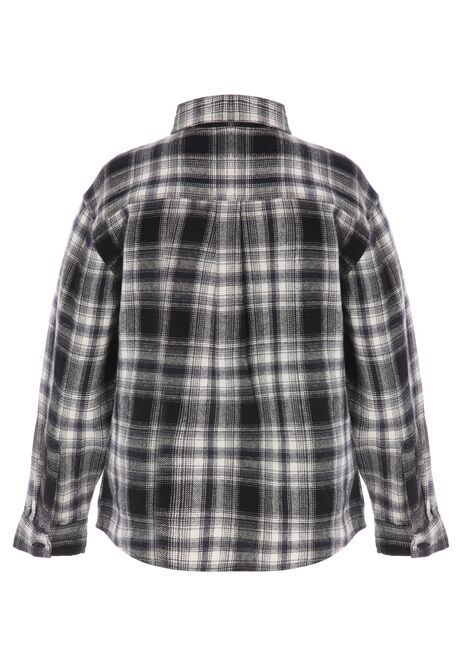 Older Boys Black Check Cotton Shirt