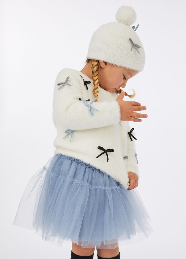 Berretto con fiocchetti