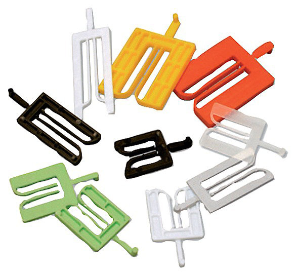 Cale de pose fourchette largeur 36 mm, longueur 40 mm, épaisseur 1 mm, translucide - Sachet de 1000