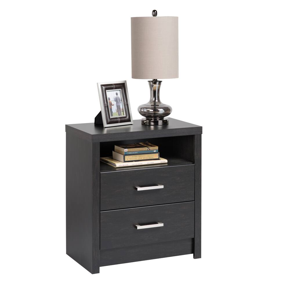 Prepac 2-Drawer District Tall Nightstand