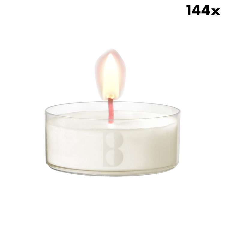 Bolsius waxinelichtjes Crystal Lights -144 stuks- 6 branduren