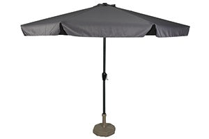 Lesli Living push-up parasol Libra - grijs - Ø300cm