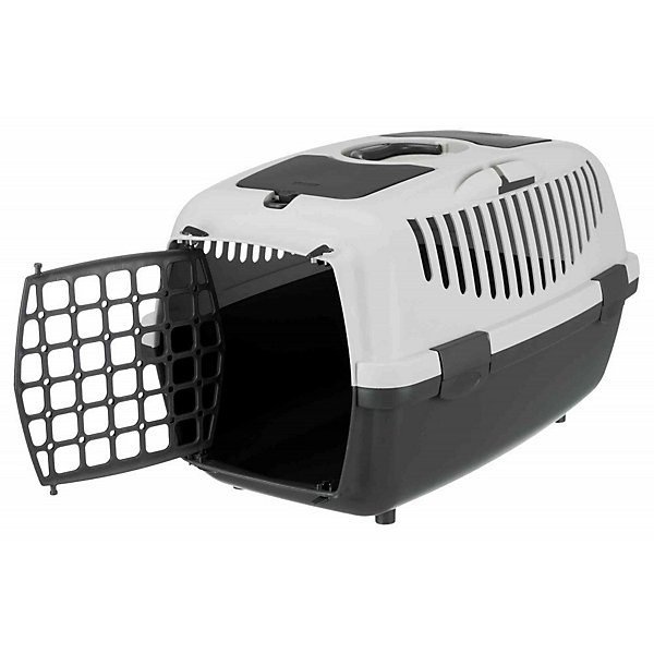Box de transport Capri 2, XS-S, 37 par34 par55 cm, gris pour petit chien max 8 kg