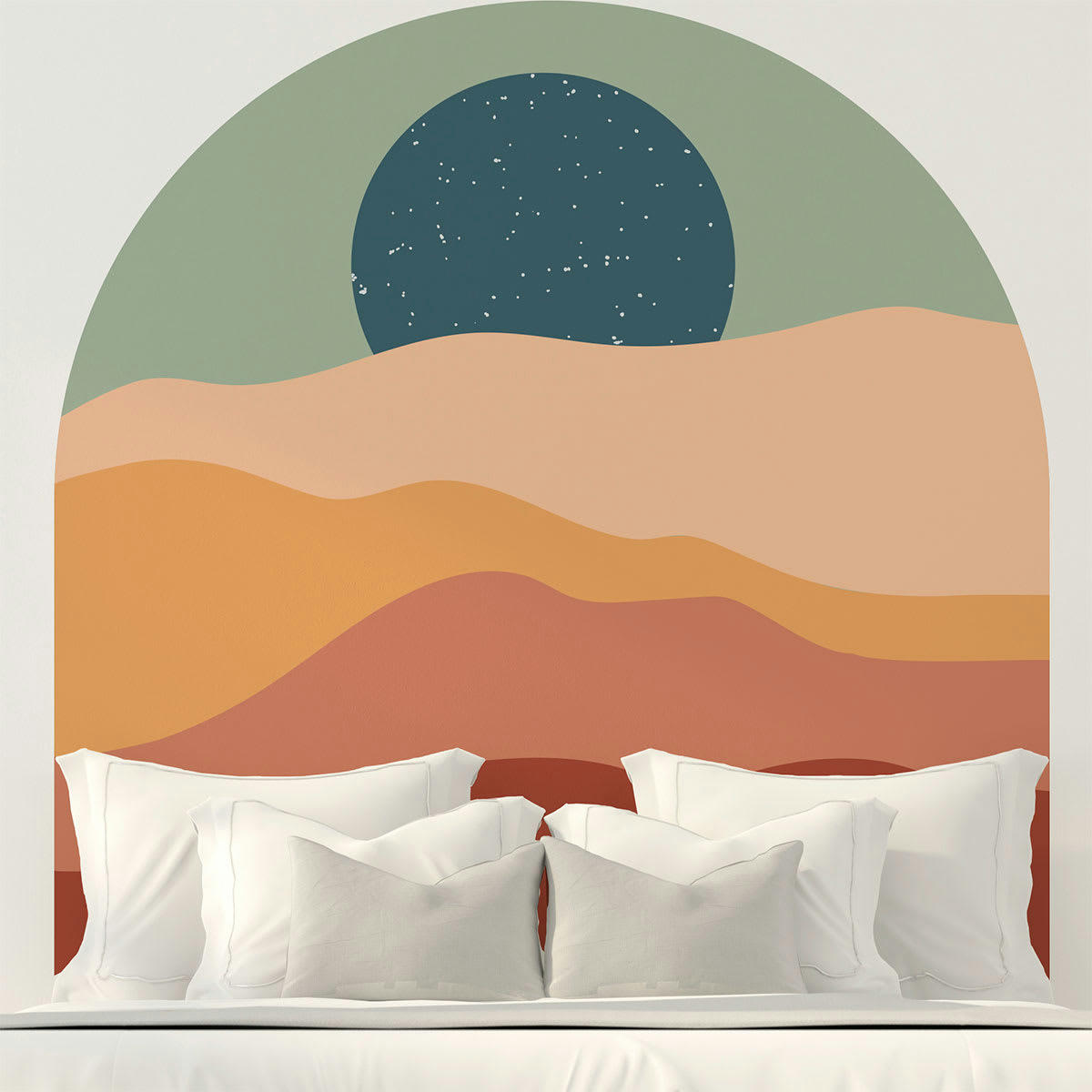 - Papier Peint dune et étoiles 90x90cm