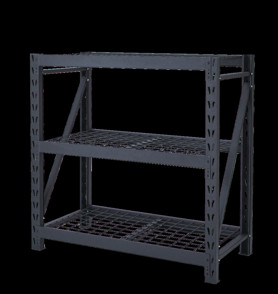 MAXIMUM Adjustable 3-Shelf Heavy Duty Steel Metal Storage Rack / Shelving Unit, 48 x 24 x 48-in