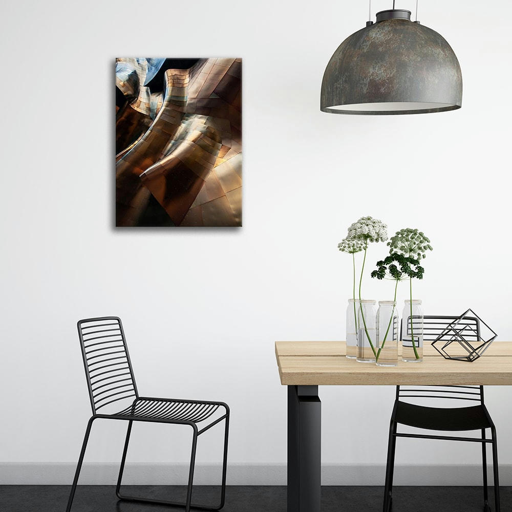- Tableau impression sur toile Métal Tordu 50x70cm