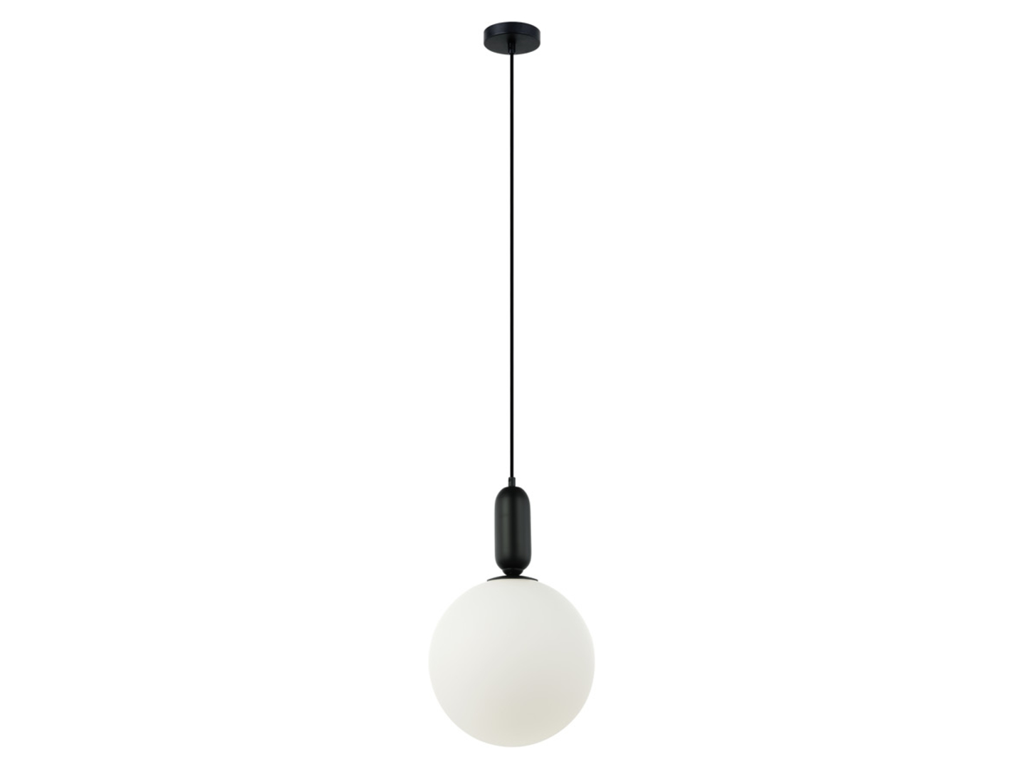 Lampa wisząca Aldera stalowa czarna