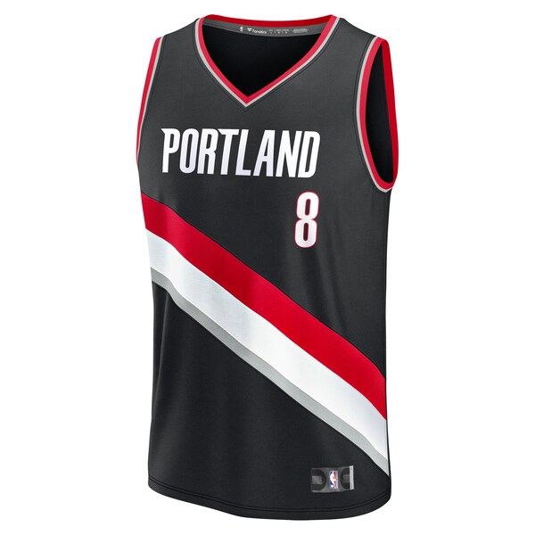 Deni Avdija Portland Trail Blazers  Youth Fast Break Replica Player Jersey - Icon Edition - Black