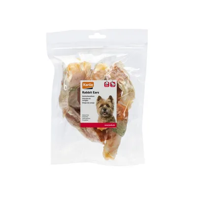 beeztees Dried Rabbit Ears with Chicken
