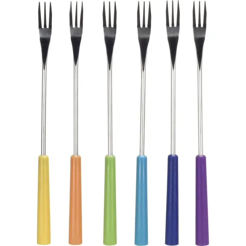 Fondue-Gabeln 6er-Set Colori