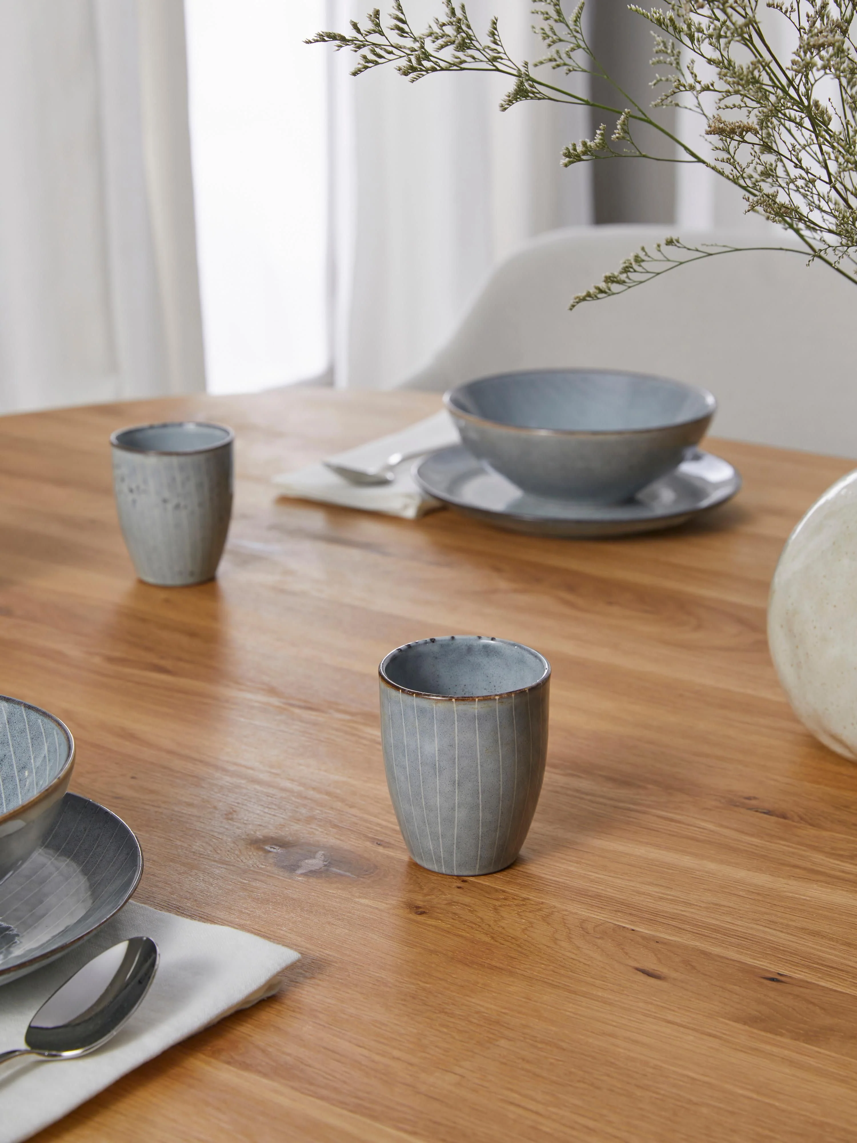 Handgemachte Espressobecher Nordic Sea, 6er-Set
