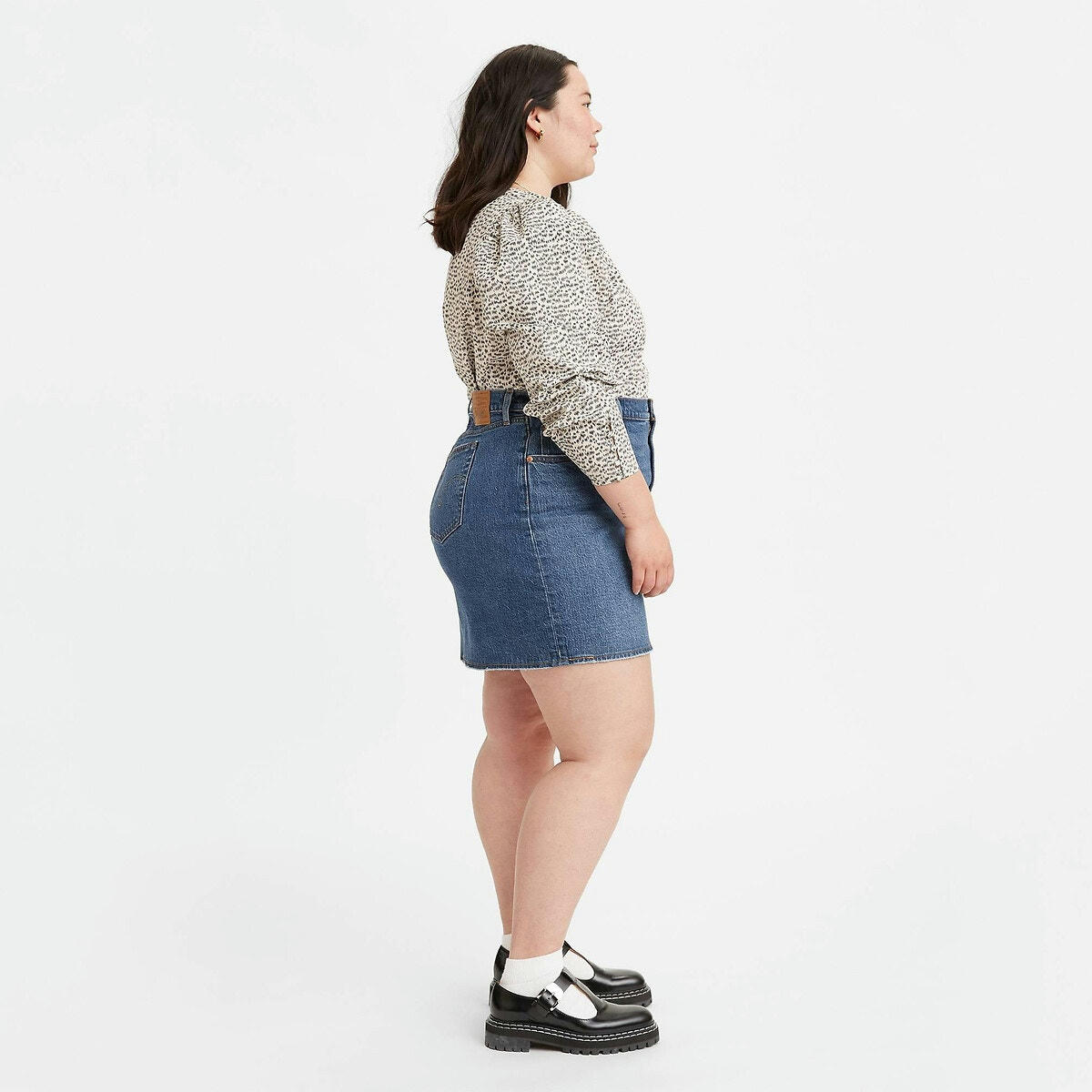 Jupe courte en jean