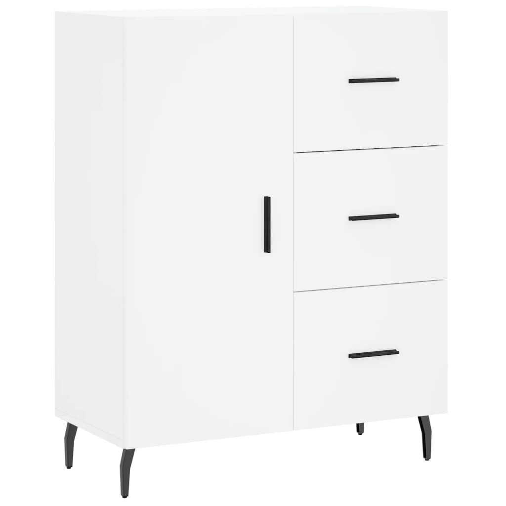 Szafka Biała z Drzwiami z Szufladami z Półkami 69.5x34x90 cm