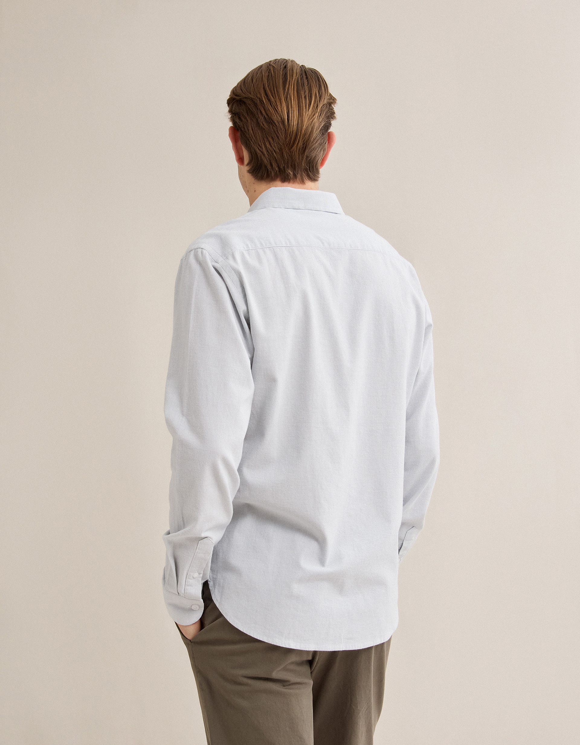 Camisa 'Slim Fit', Homem, Verde