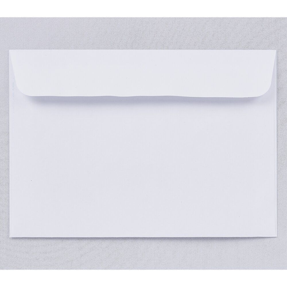 Lot de 50 enveloppes blanches avec bande auto-adhésive 11,4x16,2cm
