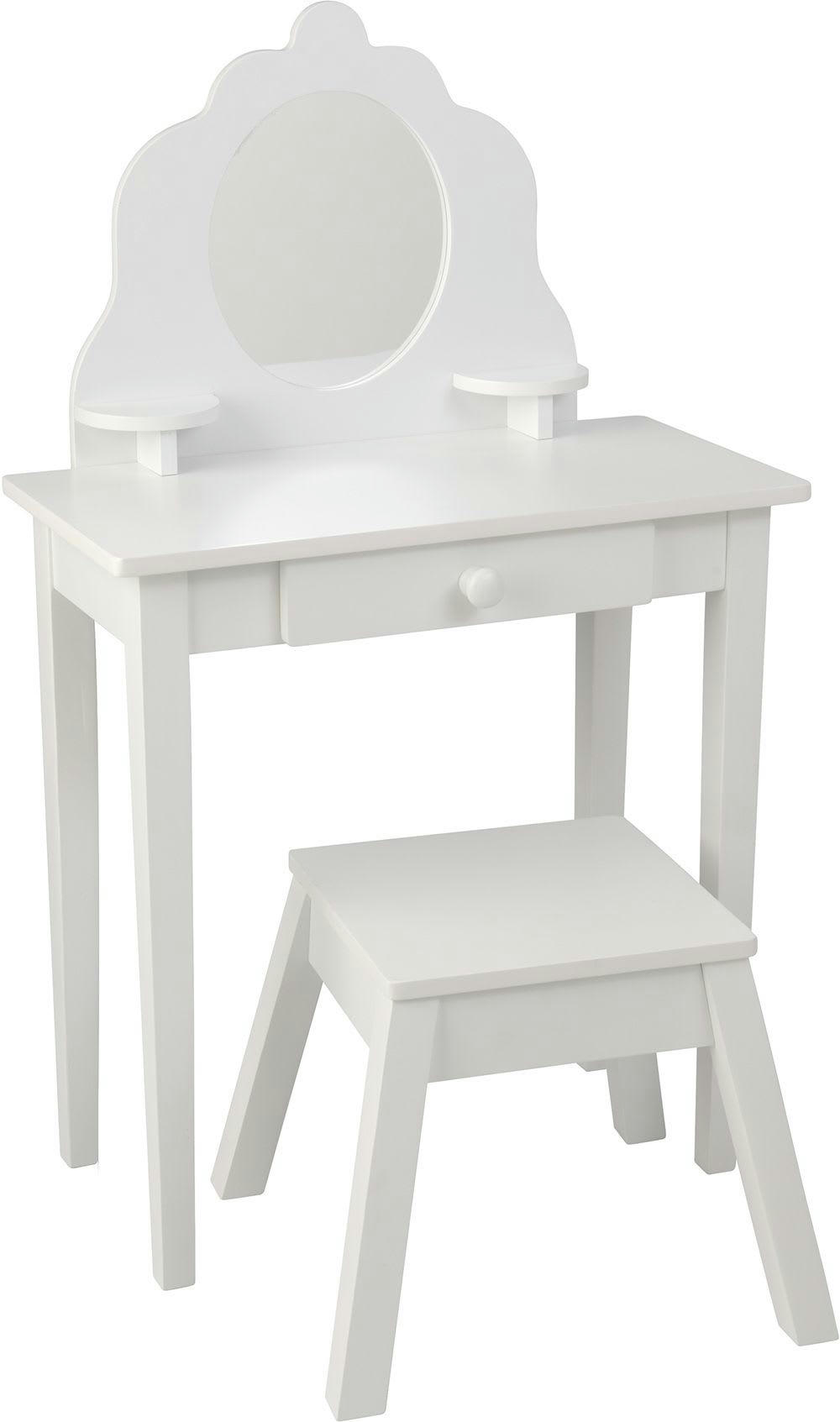 - Coiffeuse en bois et tabouret pour enfant lisa