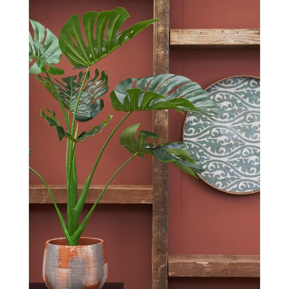 Mica Decorations Monstera Kunstplant - H100 x &Oslash;70 cm - Groen