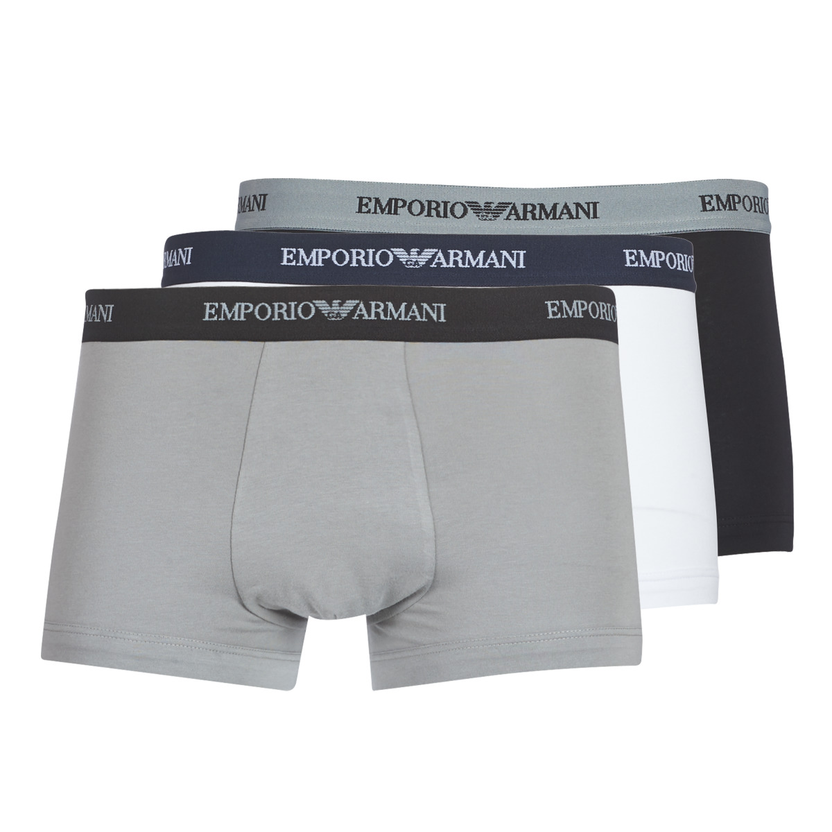 Emporio Armani - CC717-PACK DE 3 - White / Black / Grey