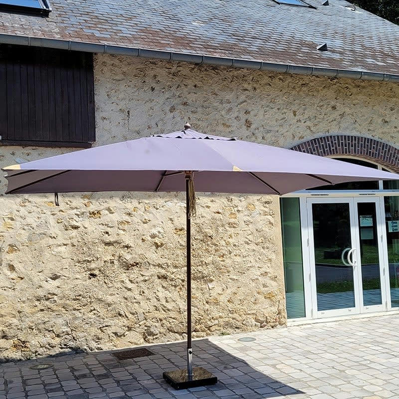 - Parasol droit 4x3 m gris