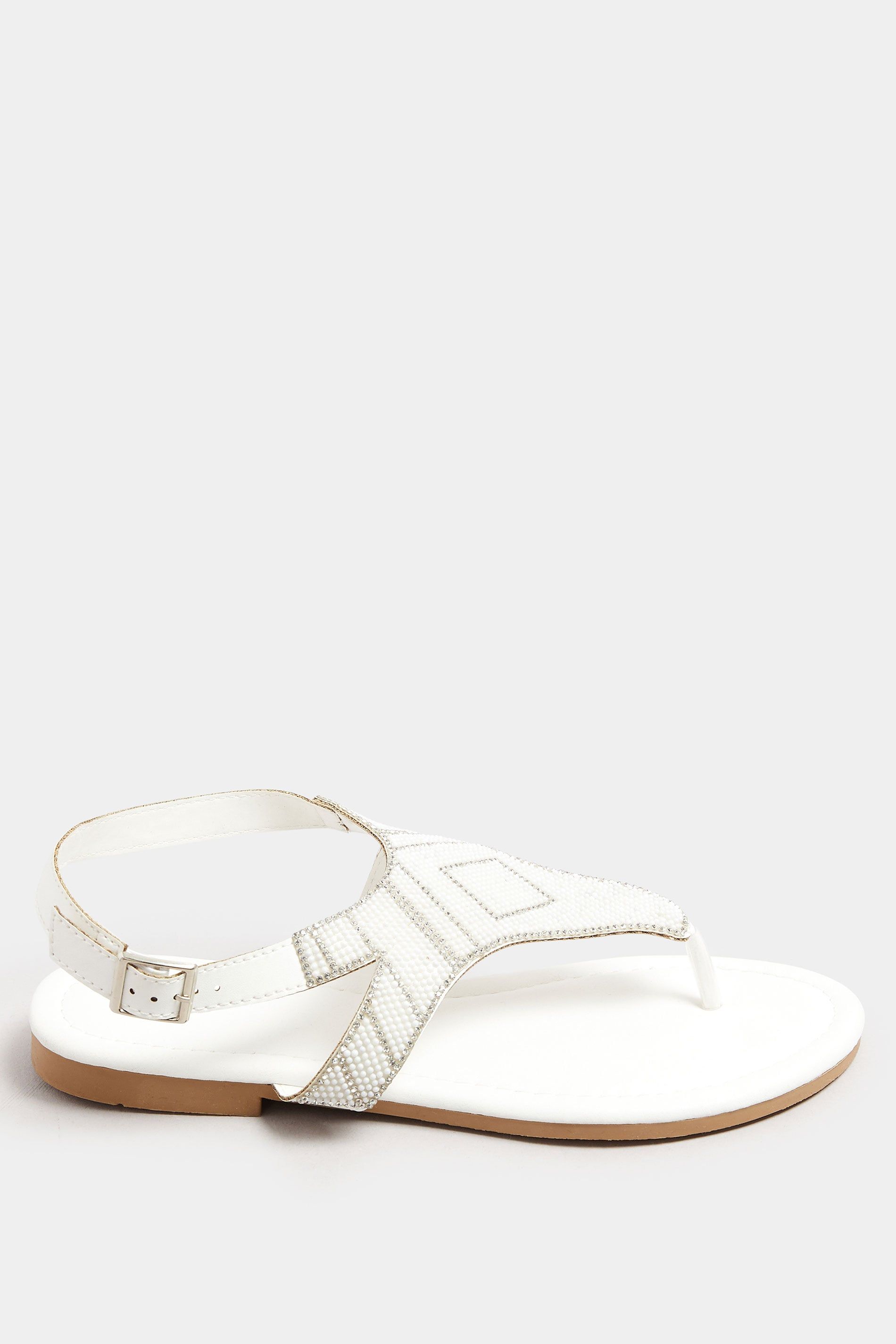Long Tall Sally Beaded Ankle Strap Sandals