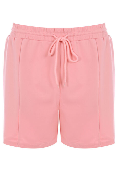 Womens Pink Side Stripe Shorts