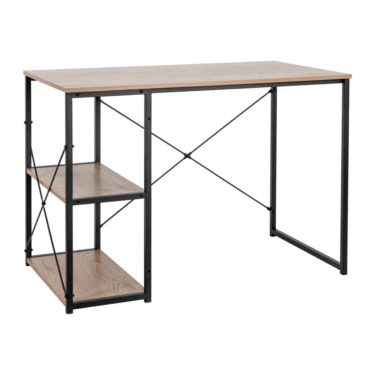 Secretária com 2 prateleiras