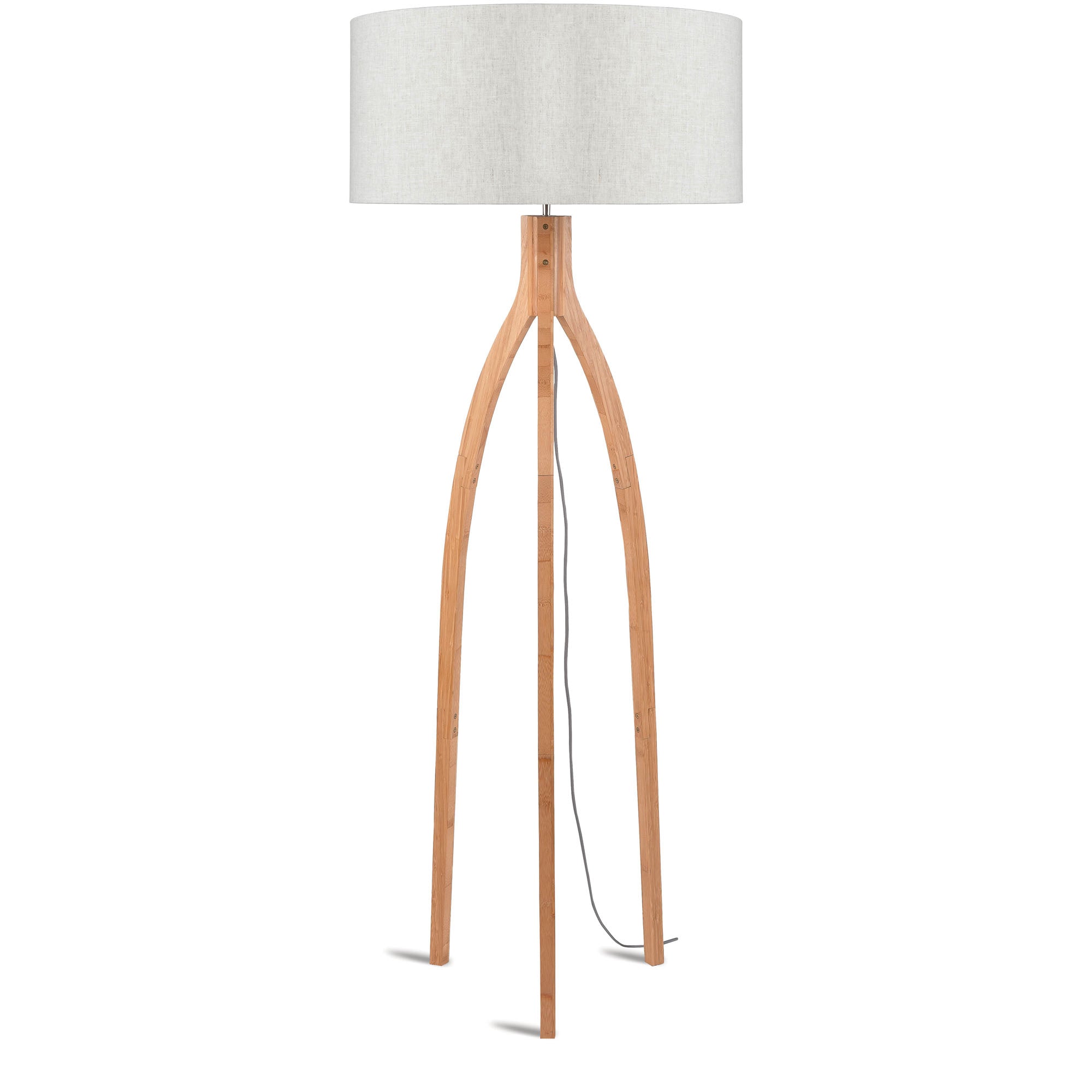 GOOD&MOJO vloerlamp Annapurna - bruin - Ø60cm