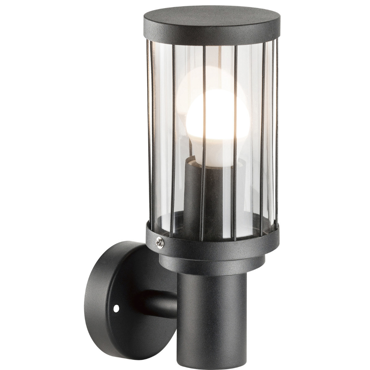 Kinkiet zewnętrznyczarny mat FIORD 1xE27x10W IP44 Polux