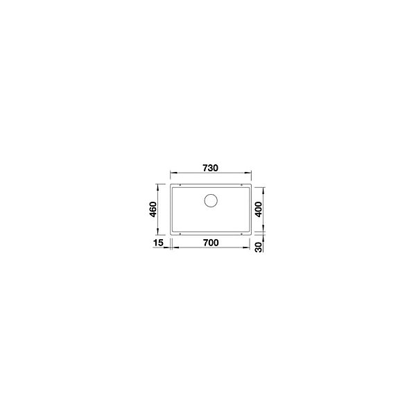 Evier Blanco Subline 700-U Silgranit - GRIS VOLCAN
