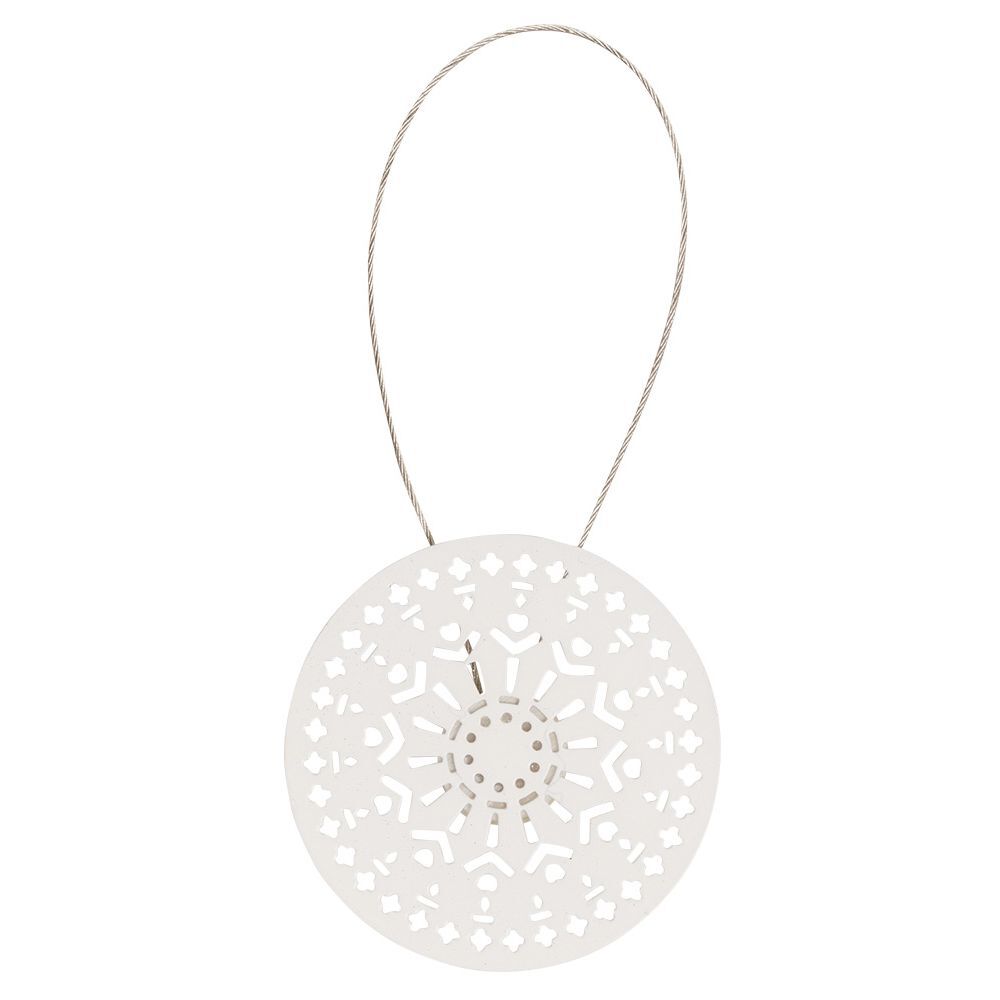 Embrasse aimantée kaléidoscope blanc