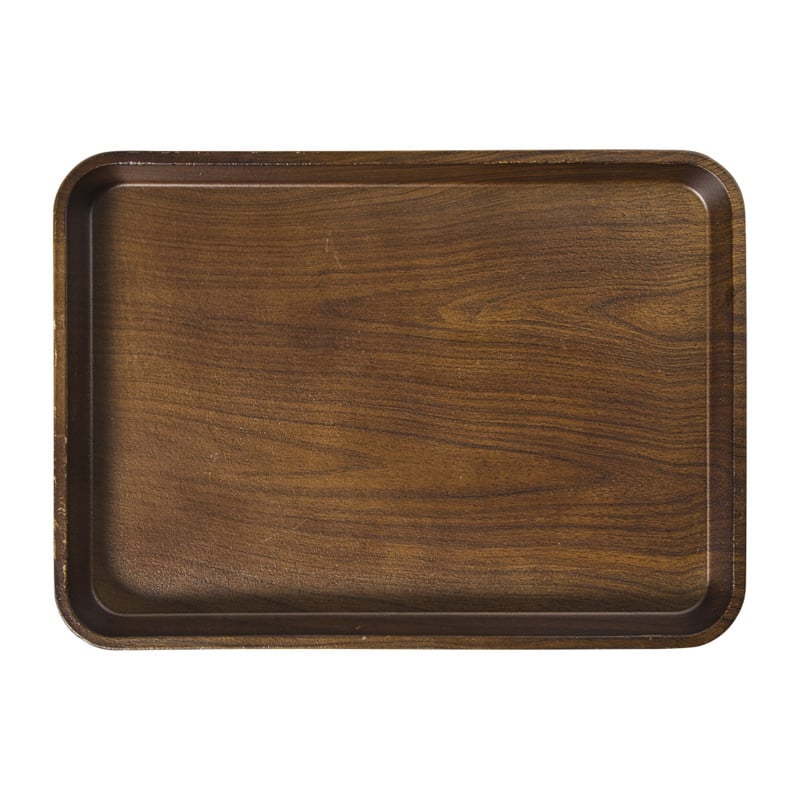 Plateau hout groot - bruin - 3.4x36x26.1 cm