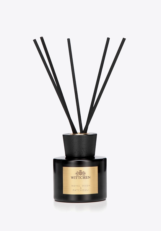 Szklany dyfuzor z patyczkami mały Royal Oudh & Patchouli