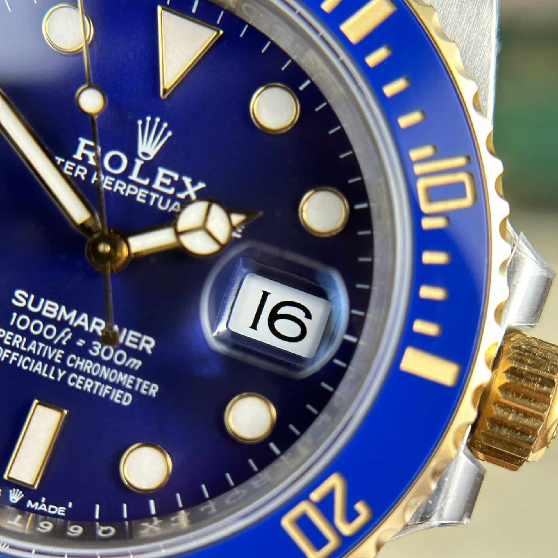 Rolex Submariner 126613LB SS/YG Plated Blue Dial 41mm Oyster Replica