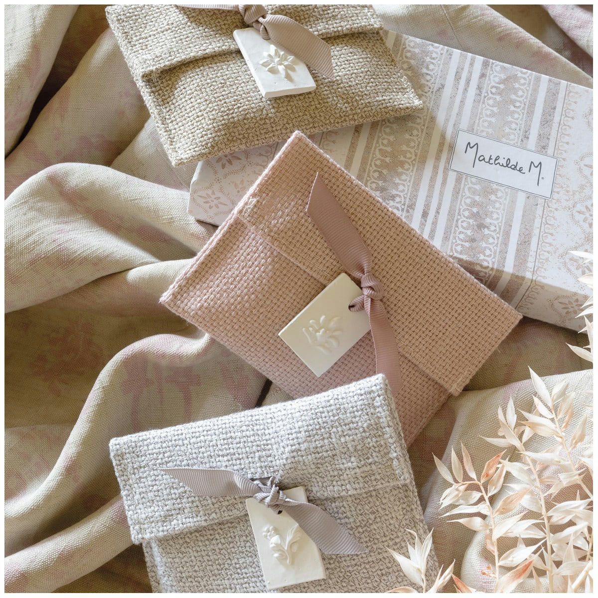 - Coffret de 2 pochettes - Fleur de Coton