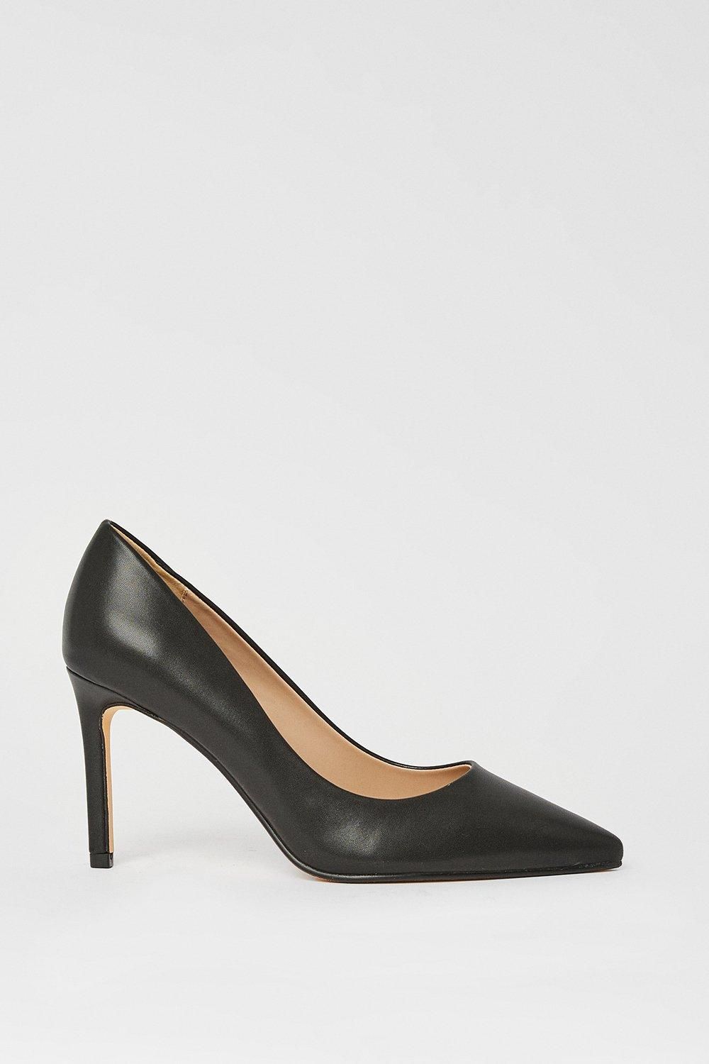 Dorothy Perkins Wide Fit Dash Pointed High Stiletto Heel Court Shoes